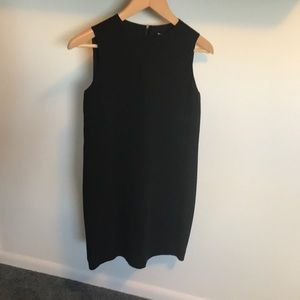 Perfect Vince little black dress with gold zipper at back. Size 2